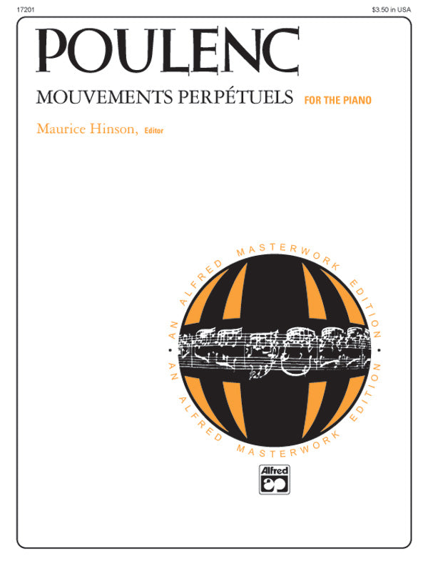 Poulenc: Mouvements perpétuels: Piano | Maurice Hinson | Sheet