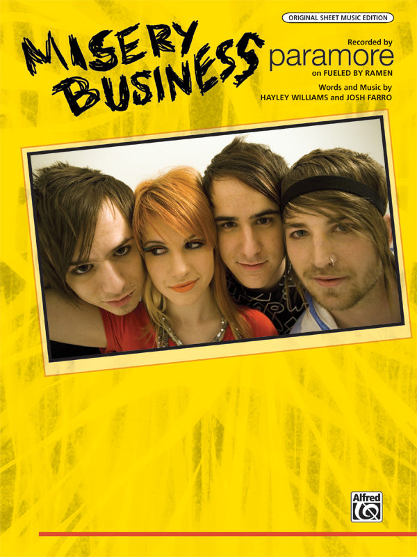 Misery Business: Piano/Vocal/Chords | Paramore | Digital Sheet