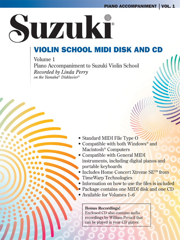 SUZUKI VIOLIN SCHOOL VOL .1〜7 Suzuki Violin School, Volume 1: Violin General MIDI Disk & CD-ROM