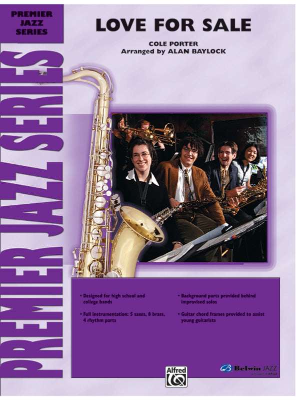 Lovez3点セット&パメKEY付 Love for Sale: Jazz Ensemble Conductor Score & Parts | Cole Porter