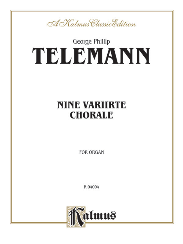 Telemann: Nine Chorale Variations | Downloadable & Printable Sheet