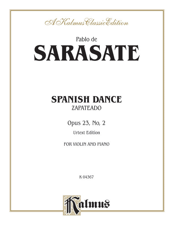 Sarasate: Spanish Dance, Op. 23, No. 2 (Zapateado) | Downloadable