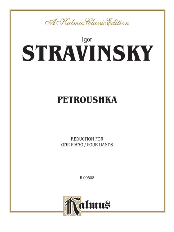 Stravinsky: Petroushka: Piano Duet (1 Piano, 4 Hands) Book | Igor