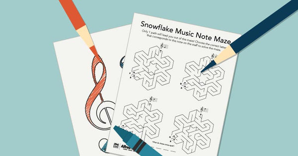 Snowflake Music Maze Activity