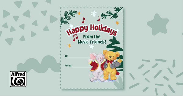 Free Resource: Music for Little Mozarts Holiday Cards