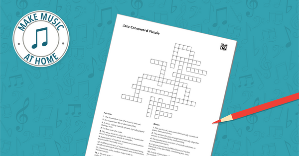 Free Music Activity: Jazz Crossword Puzzle