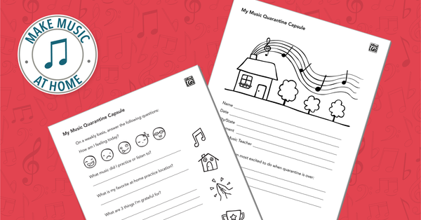 Free Music Activity: My Music Quarantine Capsule
