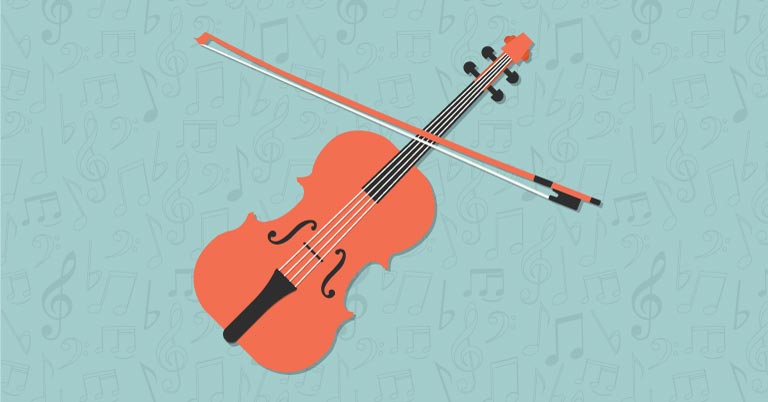 Percussive Bowing: Between the Note and the Noise