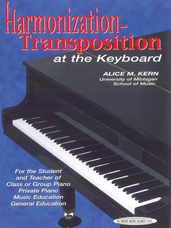 Harmonization-Transposition at the Keyboard Cover Image