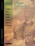 Piano Literature of the 17th, 18th, and 19th Centuries, Book 3 Cover Image
