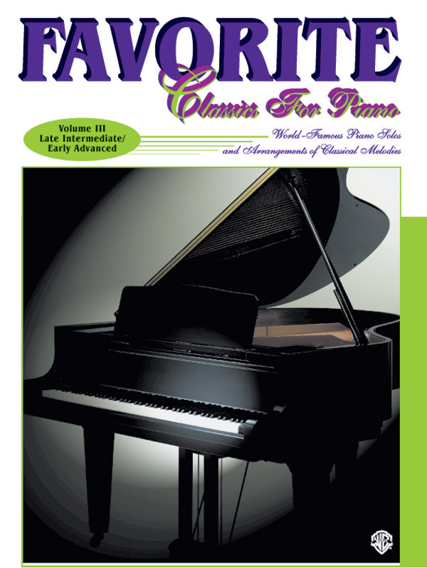 Favorite Classics for Piano, Volume 3 Cover Image