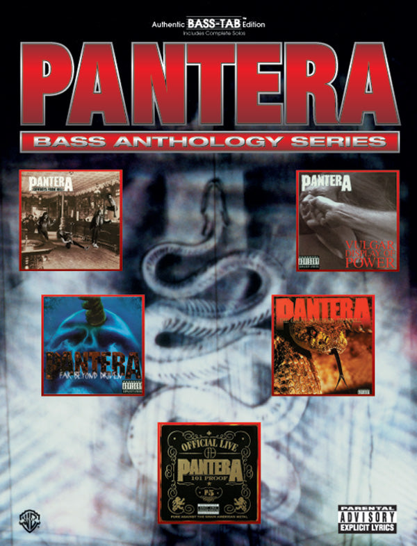 Base Player Pantera Pantera: Bass Anthology Series: Bass Guitar Book | Pantera | Sheet ...