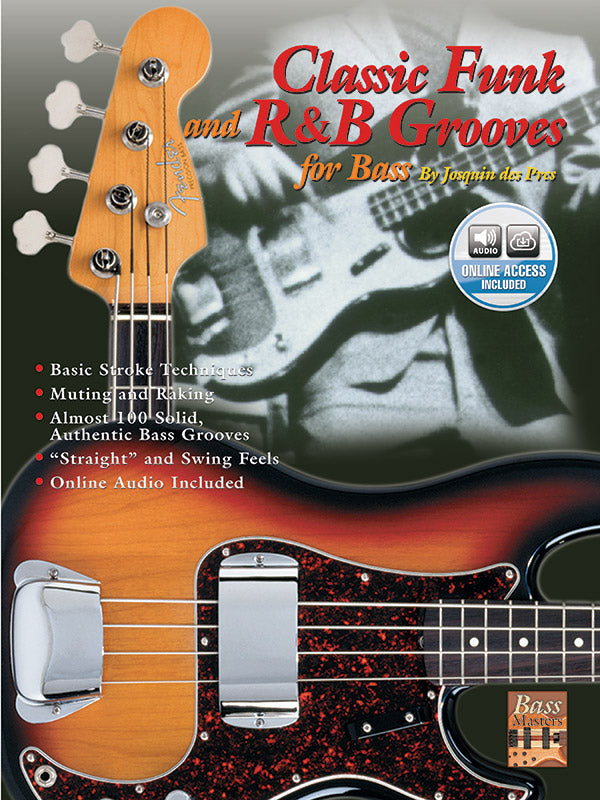 Classic Funk and R&B Grooves for Bass Cover Image