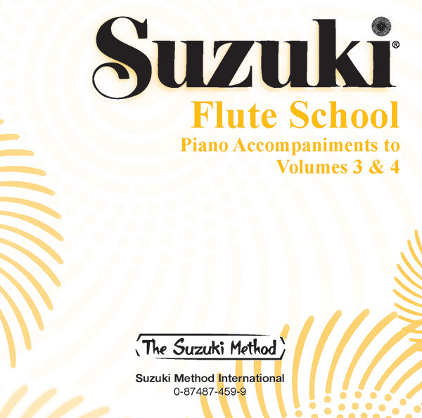 Suzuki Flute School CD, Volumes 3 & 4 Piano Acc. Cover Image