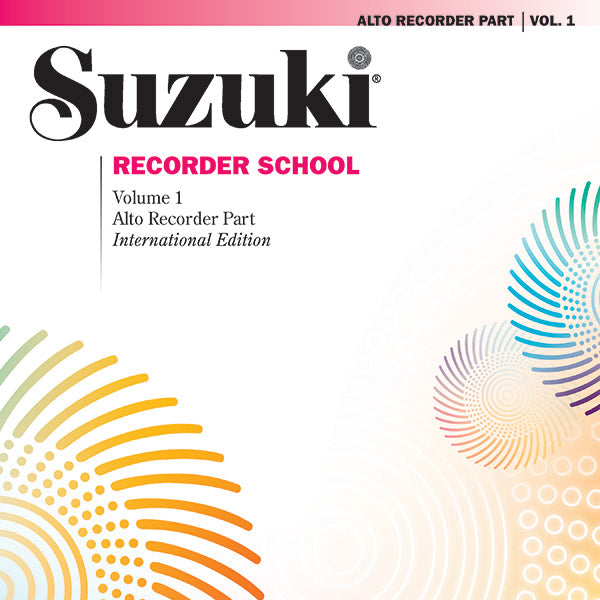 Suzuki Recorder School (Alto Recorder) Recorder Part, Volume 1 Cover Image