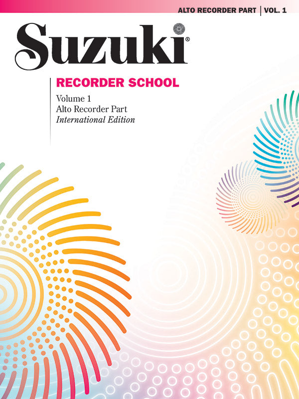 Suzuki Recorder School (Alto Recorder) Recorder Part, Volume 1 Cover Image