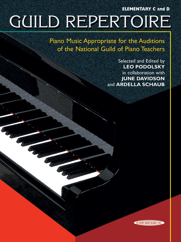 Guild Repertoire: Piano Music Appropriate for the Auditions of the National Guild of Piano Teachers, Elementary C & D Cover Image