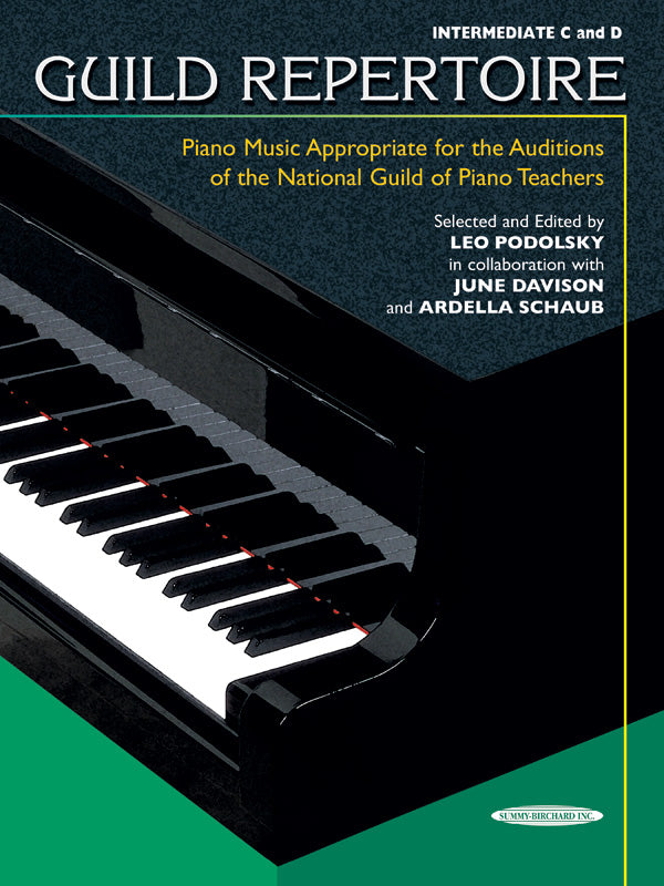 Guild Repertoire: Piano Music Appropriate for the Auditions of the National Guild of Piano Teachers, Intermediate C & D Cover Image