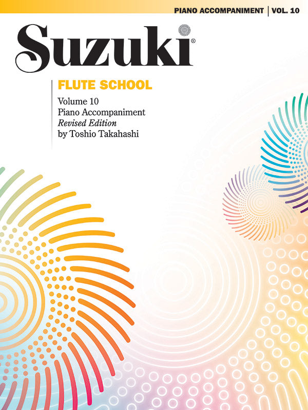 Suzuki Flute School, Piano Acc., Volume 10 (International) Cover Image