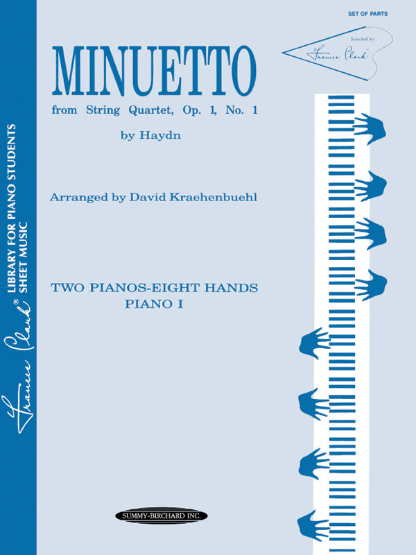 Minuetto from String Quartet, Opus 1, No. 1 - Piano Quartet (2 Pianos, 8 Hands) Sheet Music Preview