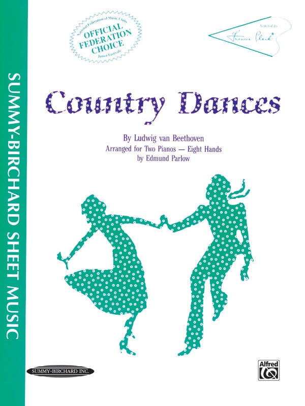 Country Dances - Piano Quartet (2 Pianos, 8 Hands) Sheet Music Preview