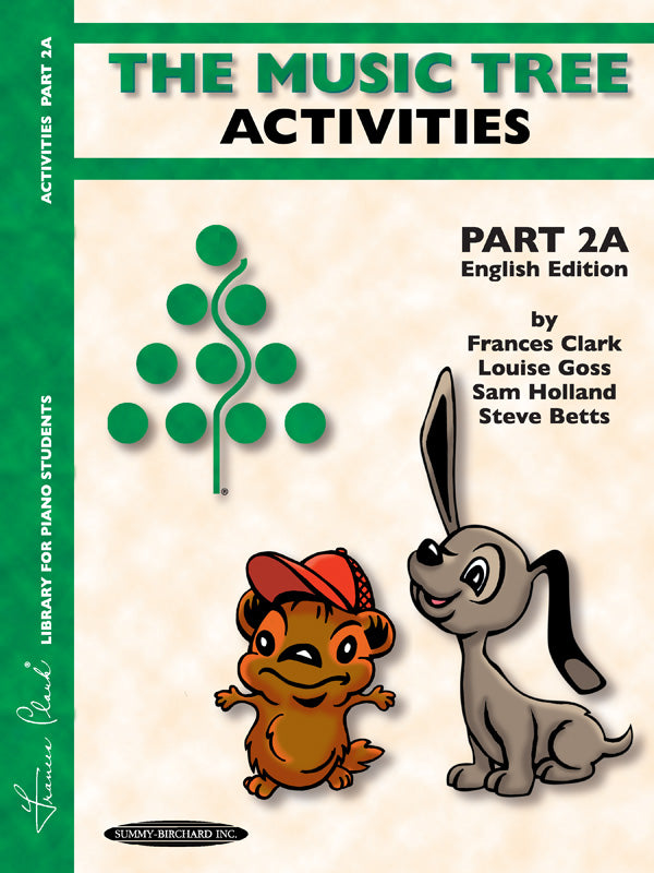 The Music Tree: English Edition Activities Book, Part 2A Cover Image