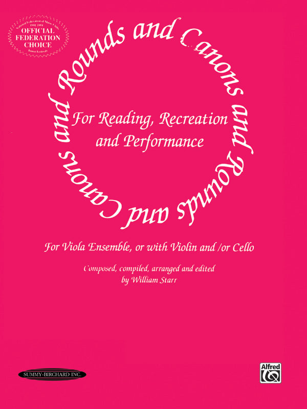 Rounds and Canons for Reading, Recreation and Performance Cover Image