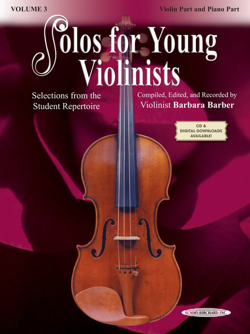 Solos for Young Violinists Violin Part and Piano Acc., Volume 3 Cover Image
