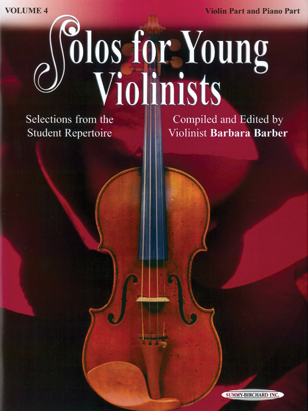 Solos for Young Violinists Violin Part and Piano Acc., Volume 4 Cover Image