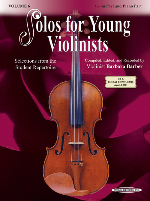 Solos for Young Violinists Violin Part and Piano Acc., Volume 6 Cover Image