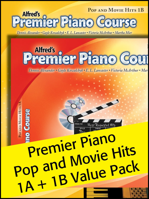 Premier Piano Course, Pop and Movie Hits 1A & 1B (Value Pack) Cover Image