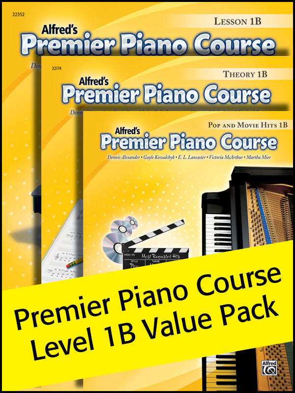Premier Piano Course, Lesson, Theory & Pop Hits 1B (Value Pack 2012) Cover Image