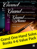 Grand One-Hand Solos Books 4-6 (Value Pack) Cover Image