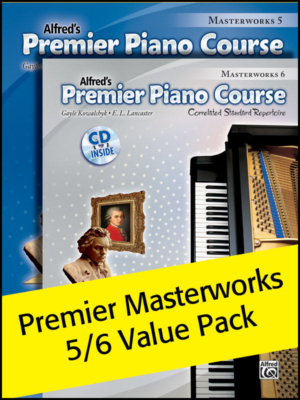 Premier Piano Course, Masterworks 5 & 6 (Value Pack) Cover Image