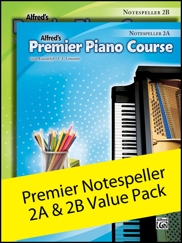 Premier Piano Course, Notespeller 2A & 2B (Value Pack) Cover Image