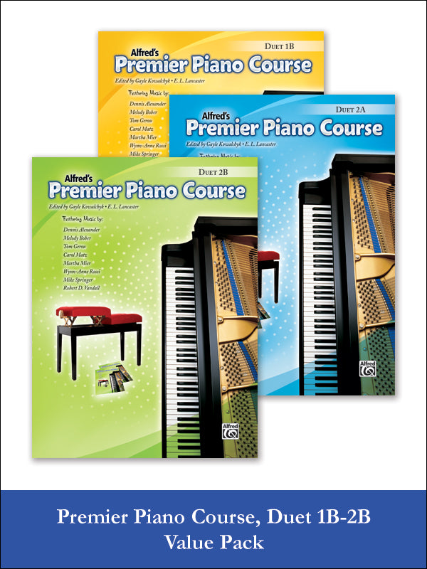 Premier Piano Course Duet 1B-2B (Value Pack) Cover Image
