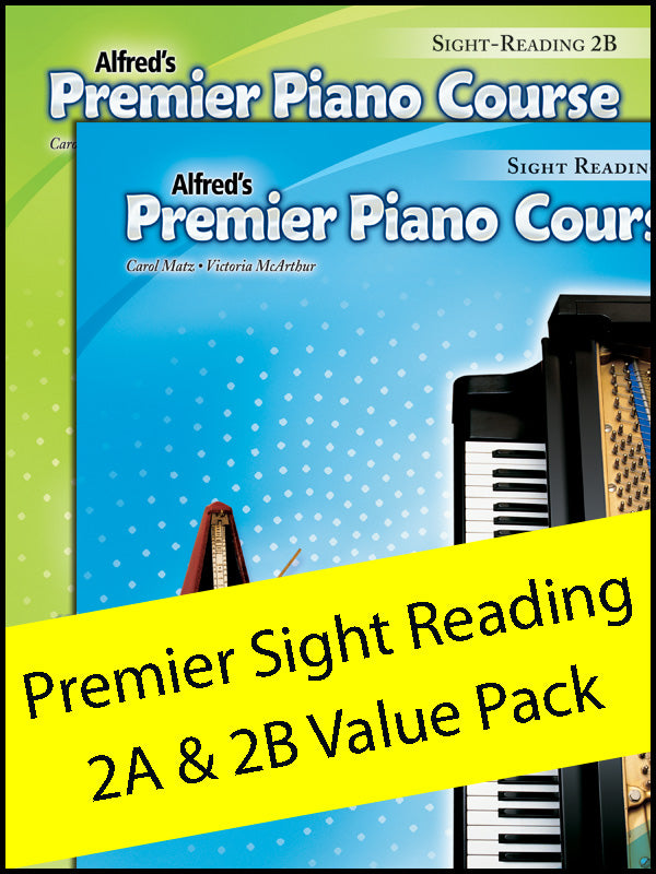 Premier Piano Course Sight Reading 2A & 2B (Value Pack) Cover Image