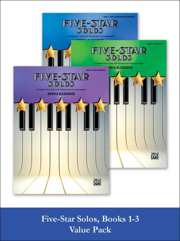 Five-Star Solos 1-3 (Value Pack) Cover Image
