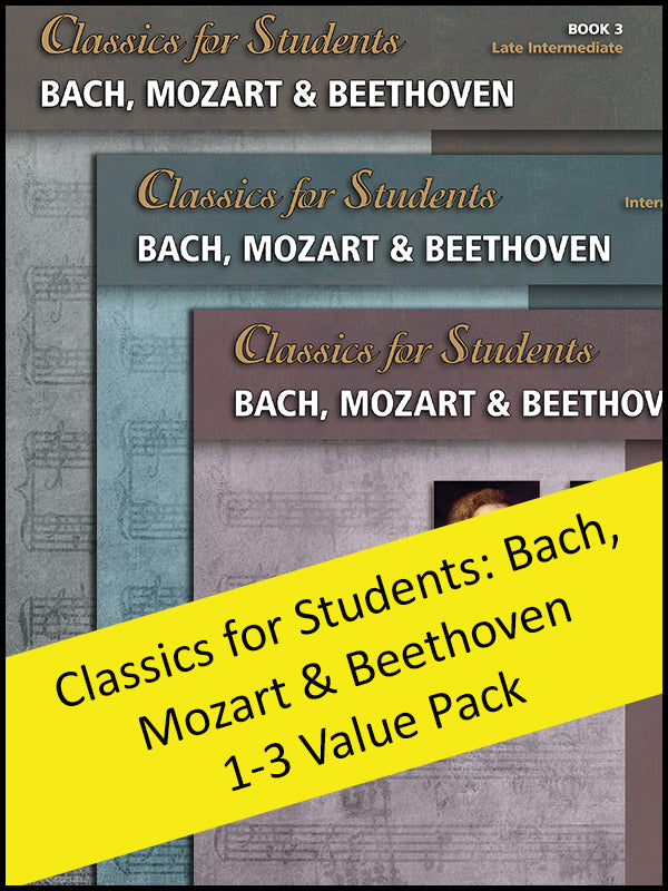 Classics for Students: Bach, Mozart & Beethoven 1-3 (Value Pack) Cover Image