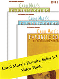 Carol Matz's Favorite Solos 1-3 (Value Pack) Cover Image