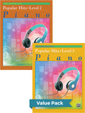 Alfred's Basic Piano Library: Popular Hits, Levels 2 & 3 (Value Pack) Cover Image
