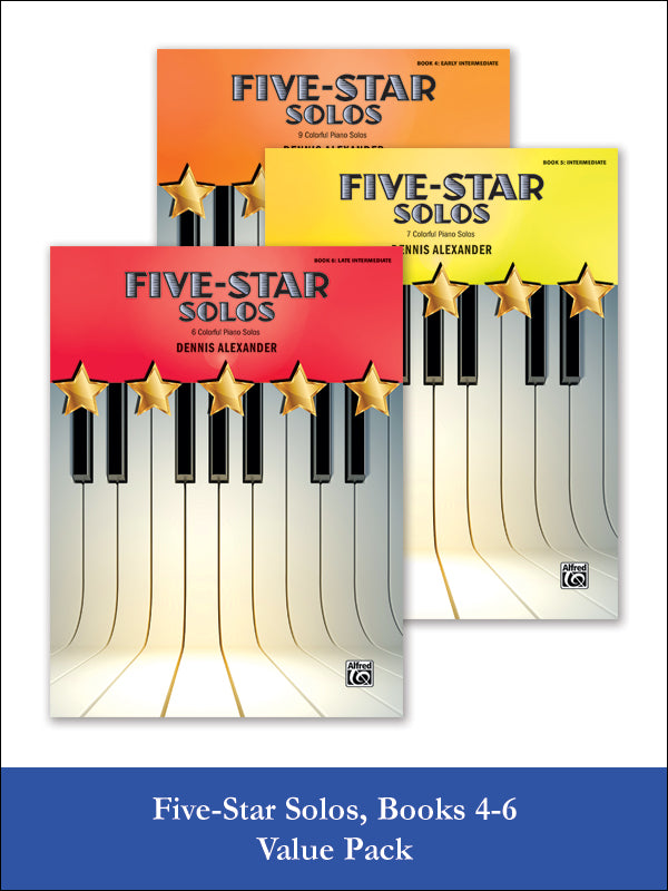 Five-Star Solos 4-6 (Value Pack) Cover Image