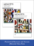 Menotti: Poemetti and Ricercare & Toccata (Value Pack) Cover Image