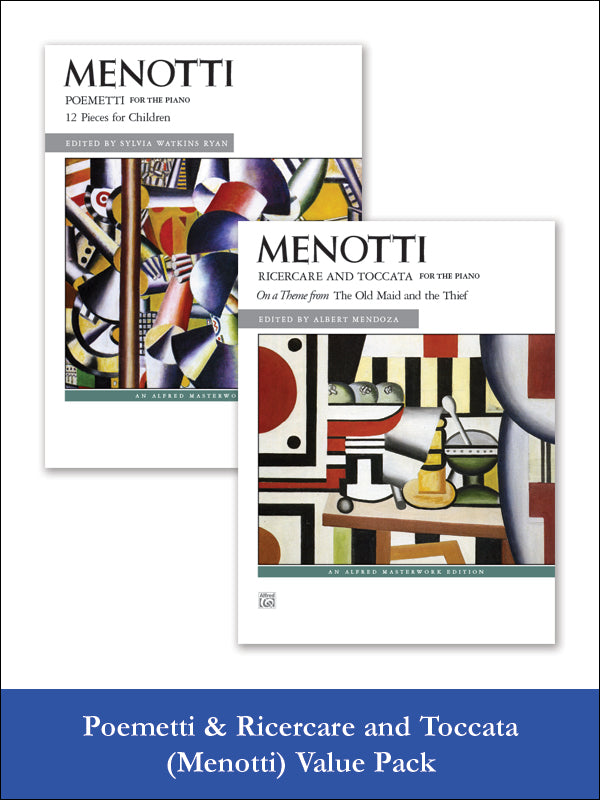 Menotti: Poemetti and Ricercare & Toccata (Value Pack) Cover Image
