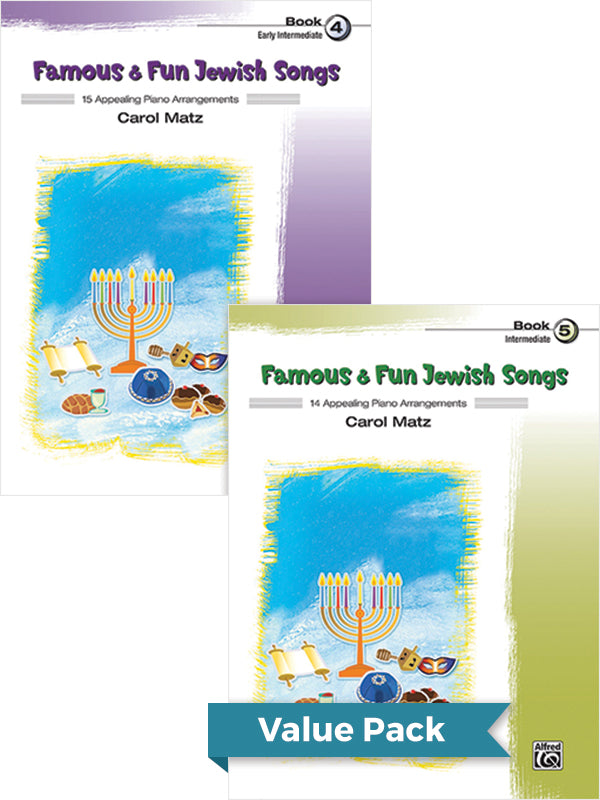 Famous & Fun Jewish Songs 4-5 (Value Pack) Cover Image