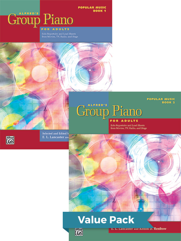 Alfred's Group Piano for Adults: Popular Music Books 1 & 2 Cover Image