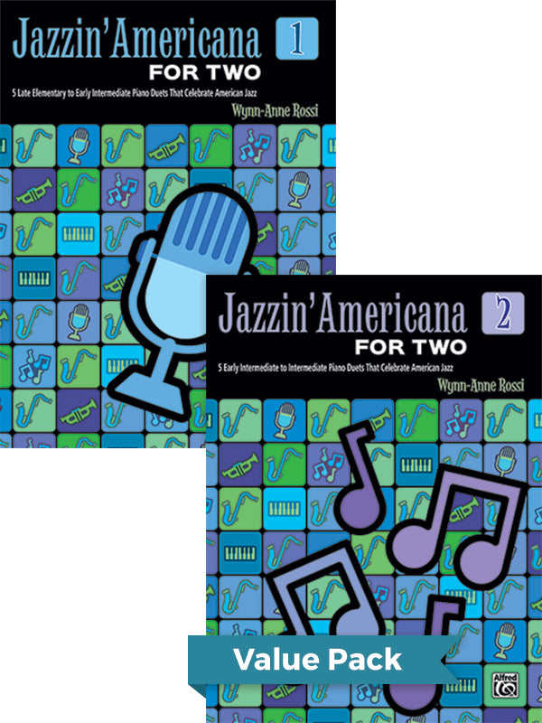 Jazzin' Americana for Two Books 1-2 (Value Pack) Cover Image