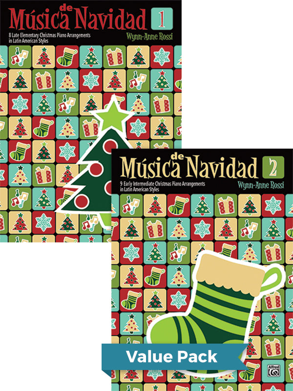 Música de Navidad, Books 1 & 2 (Value Pack) Cover Image
