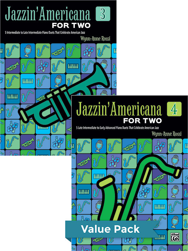Jazzin' Americana for Two Books 3-4 (Value Pack) Cover Image