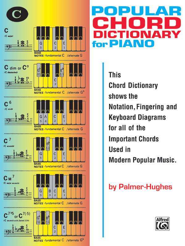 Popular Chord Dictionary for Piano Sheet Music Preview